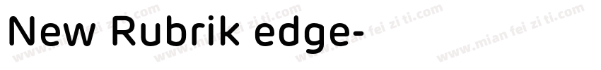 New Rubrik edge字体转换